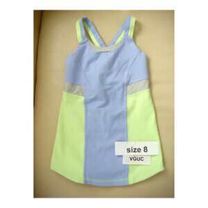 Ivivva Girl by Lululemon 🍋 Rally Point Tank Top purple yellow size 8